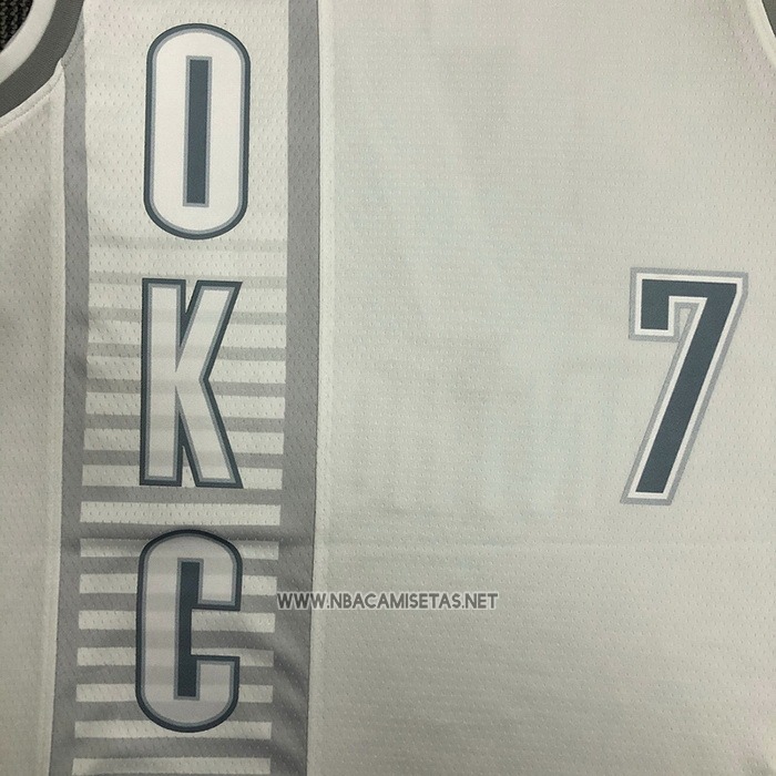 Camiseta Oklahoma City Thunder Carmelo Anthony NO 7 Ciudad 2021-22 Blanco